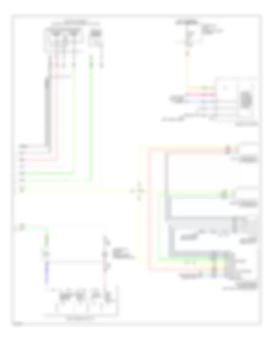 Электросхема системы круизконтроля, гибрид (2 из 2) для Infiniti QX60 2014