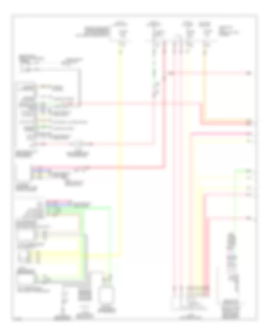 Электросхема интеллектуального круиз контроля, кроме гибрида (1 из 2) для Infiniti QX60 2014