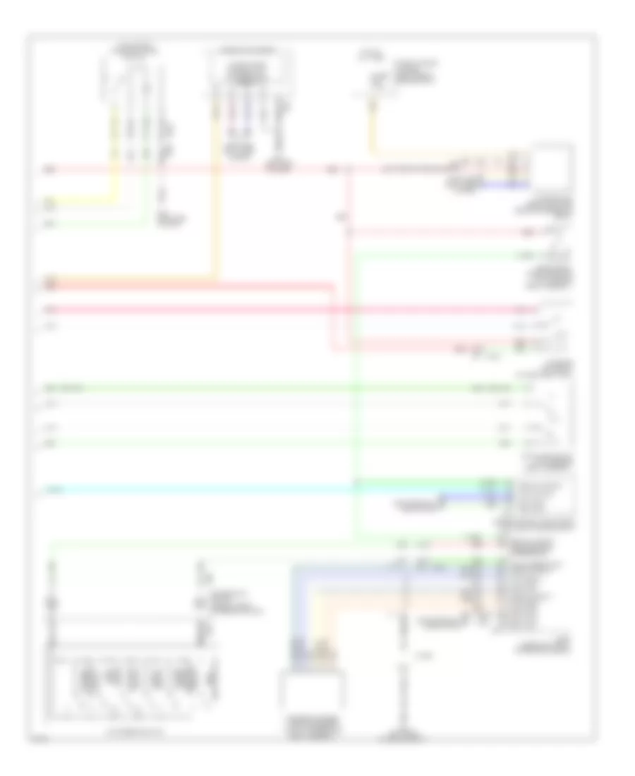 Электросхема интеллектуального круиз контроля, гибрид (2 из 2) для Infiniti QX60 2014