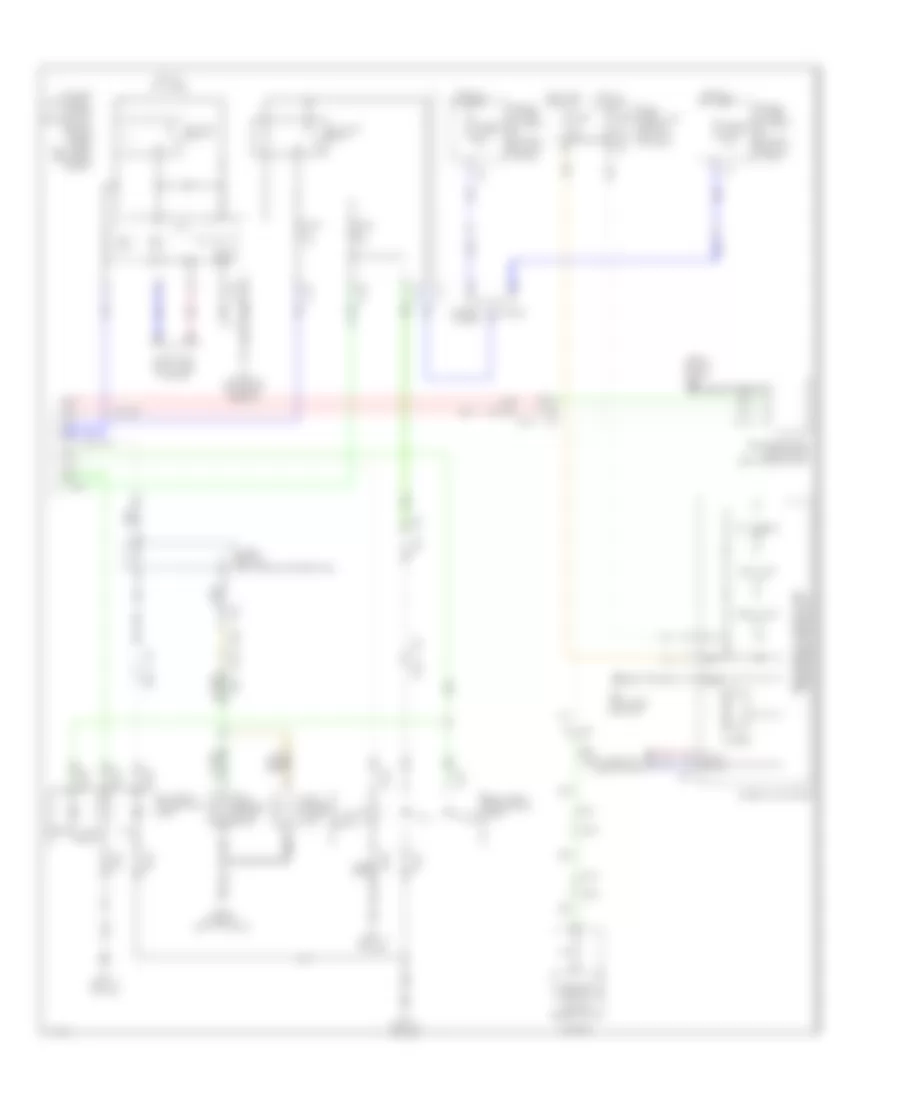 Электросхема внешнего освещения (3 из 3) для Infiniti QX60 2014