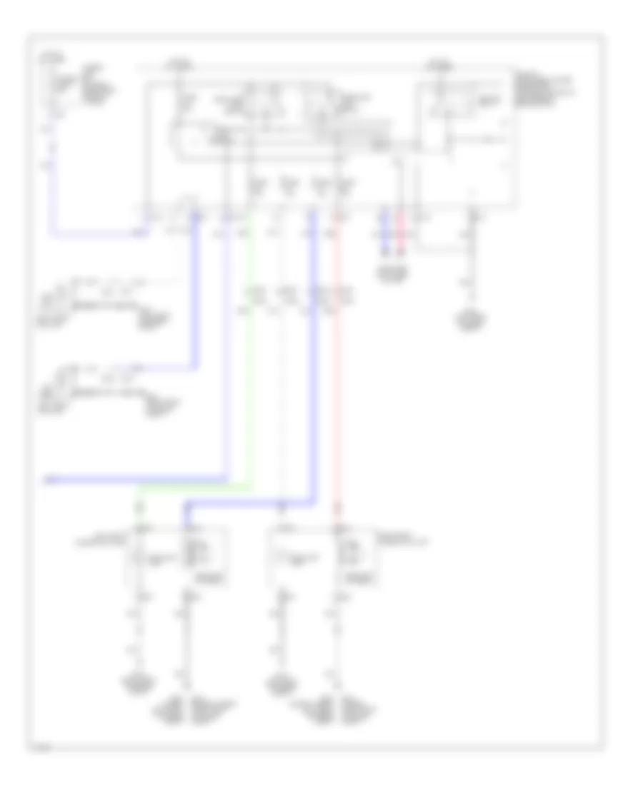 Электросхема фар, без DRL (2 из 2) для Infiniti QX60 2014
