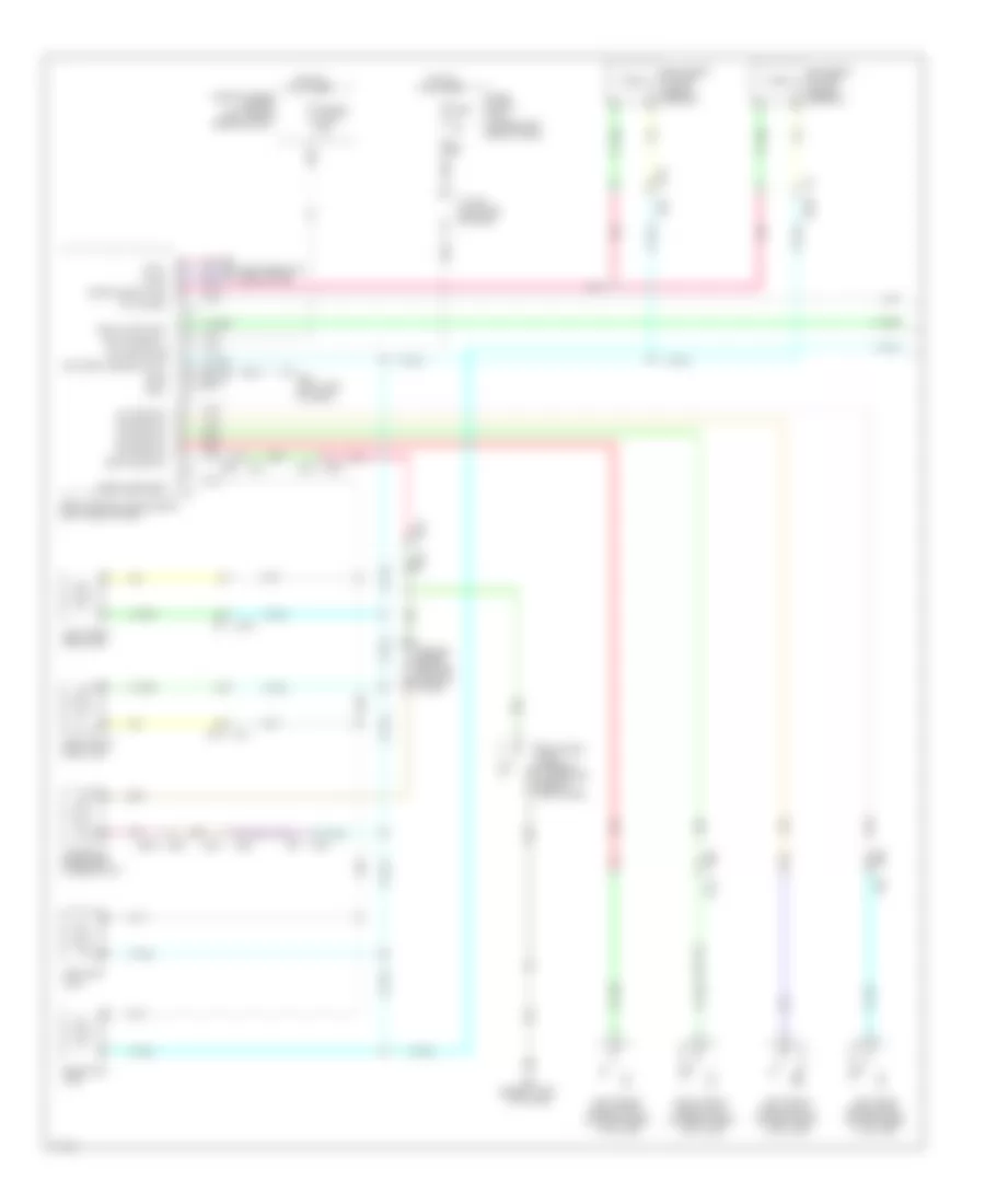 Электросхема подсветки (1 из 2) для Infiniti QX60 2014