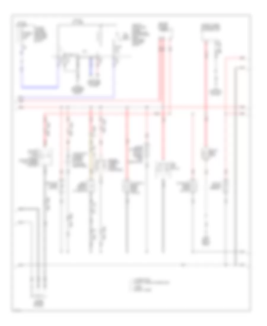 Электросхема подсветки приборов (2 из 3) для Infiniti QX60 2014