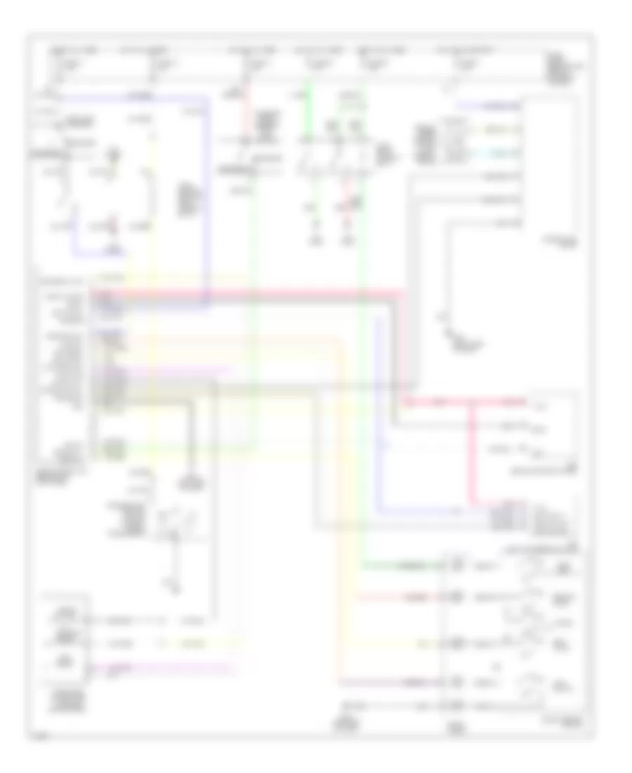 Электросхема системы круизконтроля для Infiniti QX4 2001