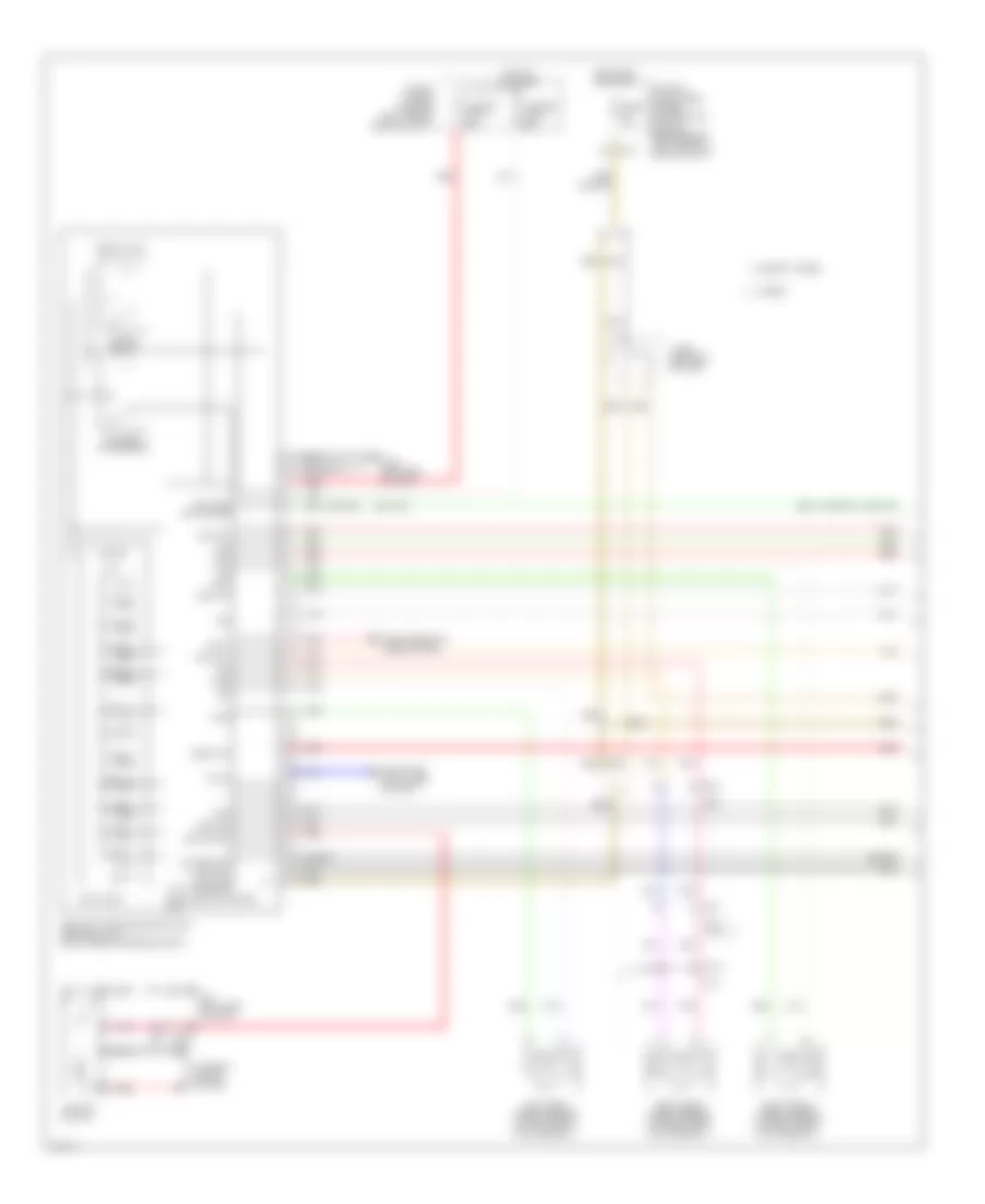 Электросхема антиблокировочной тормозной системы АБС (ABS) (1 из 3) для Infiniti QX60 Hybrid 2014