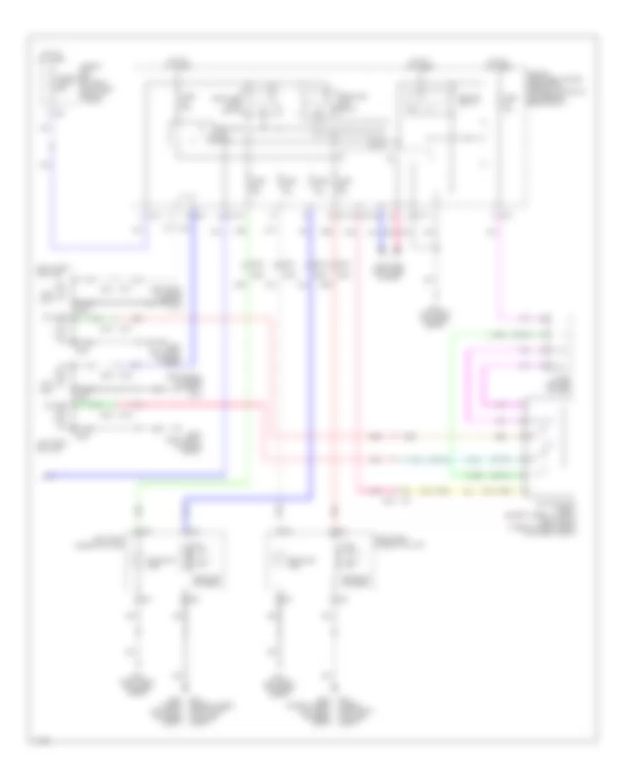Электросхема фар, С DRL (2 из 2) для Infiniti QX60 Hybrid 2014