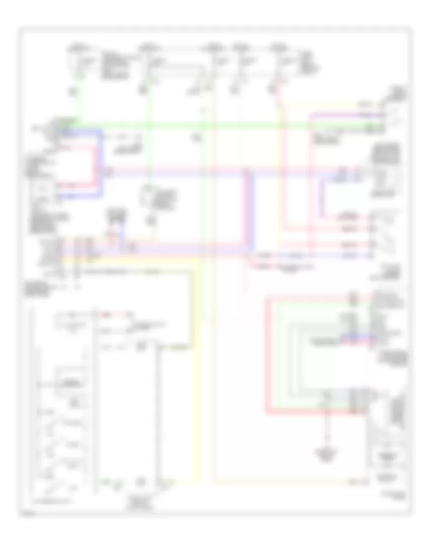 Электросхема интеллектуального круиз контроля для Infiniti M35 x 2010