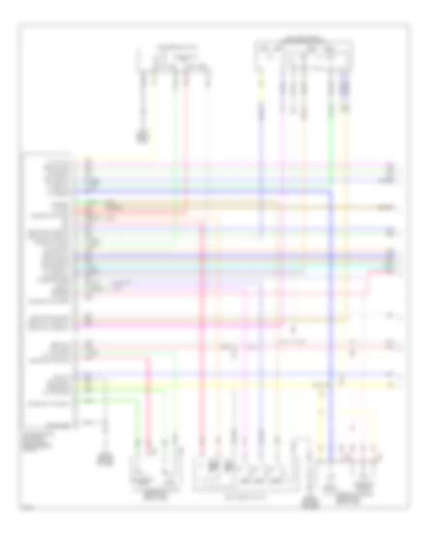 Электросхема системы памяти (1 из 3) для Infiniti M35 x 2010