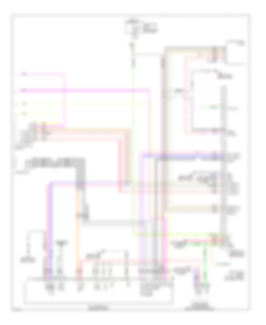 Эдектросхема магнитолы. Базовая комплектация. (2 из 2) для Infiniti M35 x 2010