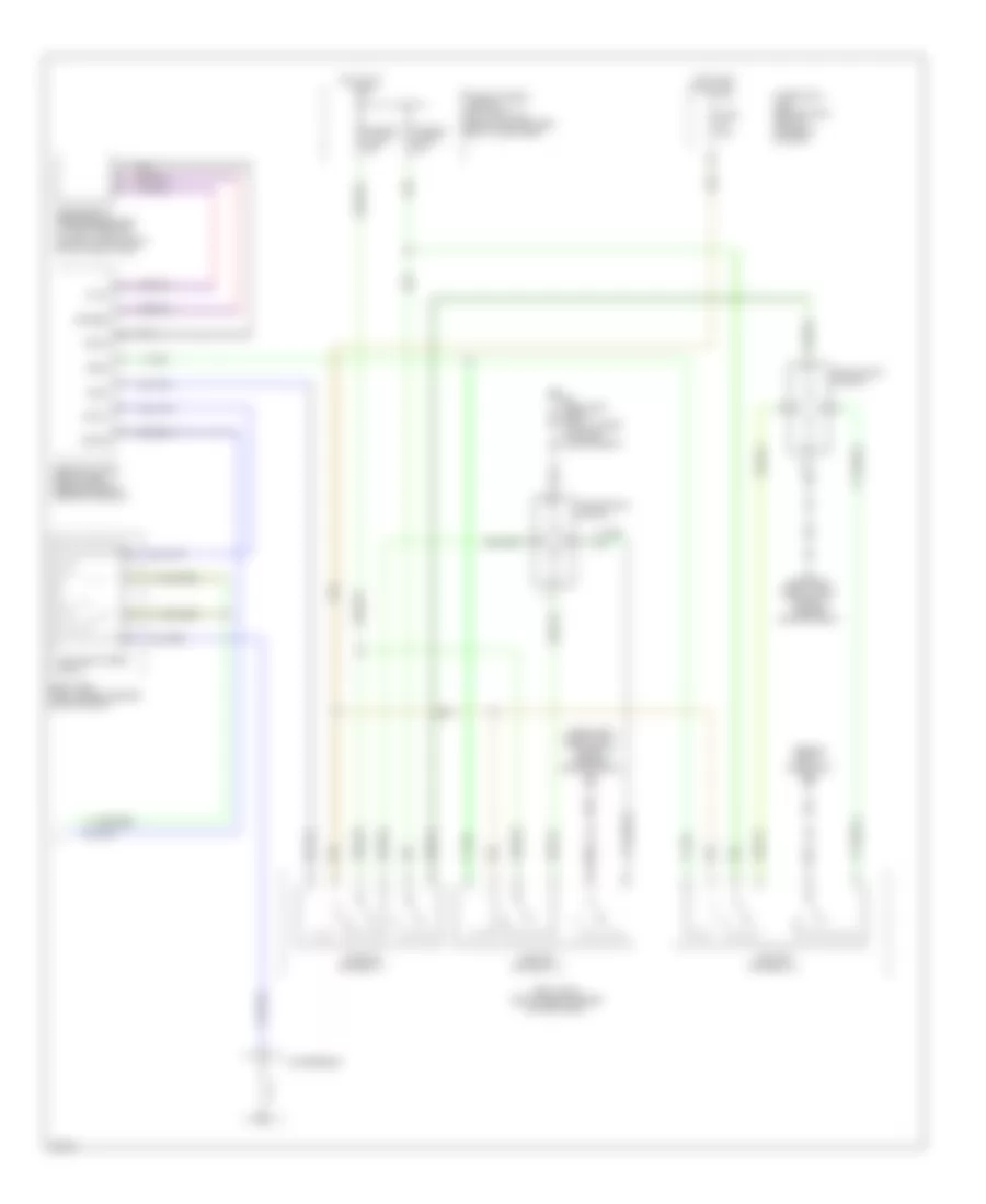 Электросхема кондиционера, A/T (2 из 2) для Infiniti G20 2002
