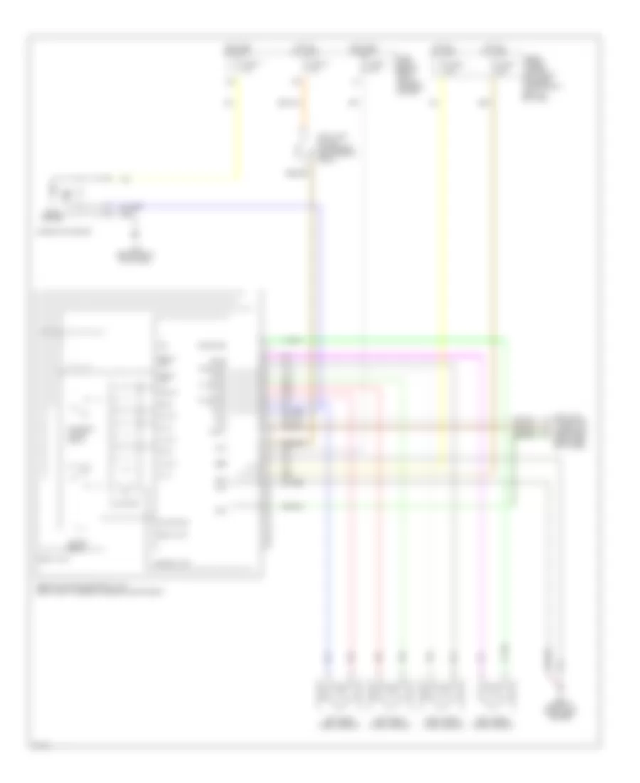 Электросхема антиблокировочной тормозной системы АБС (ABS) для Infiniti G20 2002