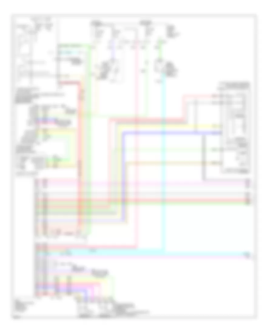 3.7L, Электросхема системы круизконтроля (1 из 2) для Infiniti QX70 2014