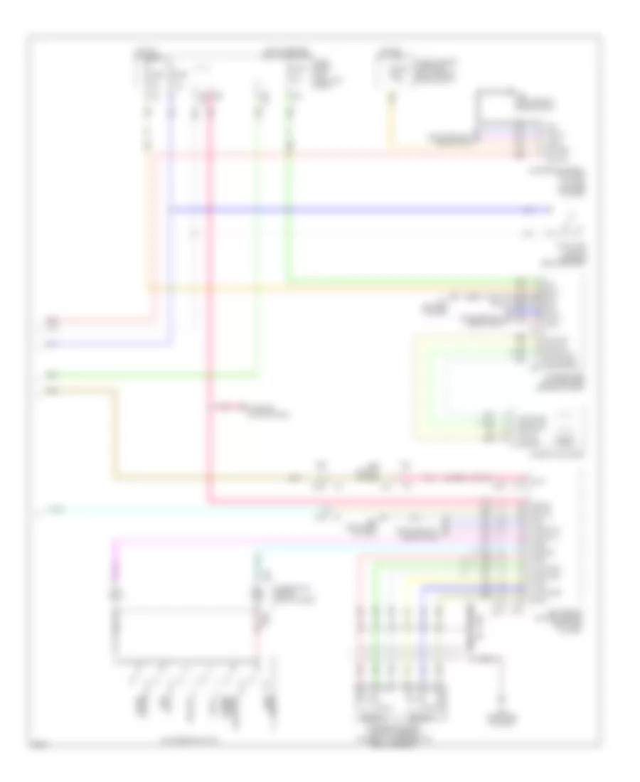 3.7L, Электросхема интеллектуального круиз контроля (2 из 2) для Infiniti QX70 2014