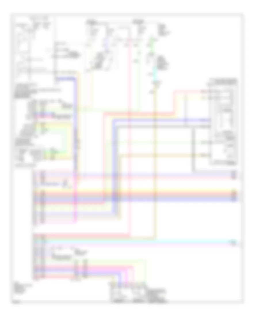 5.0L, Электросхема системы круизконтроля (1 из 2) для Infiniti QX70 2014