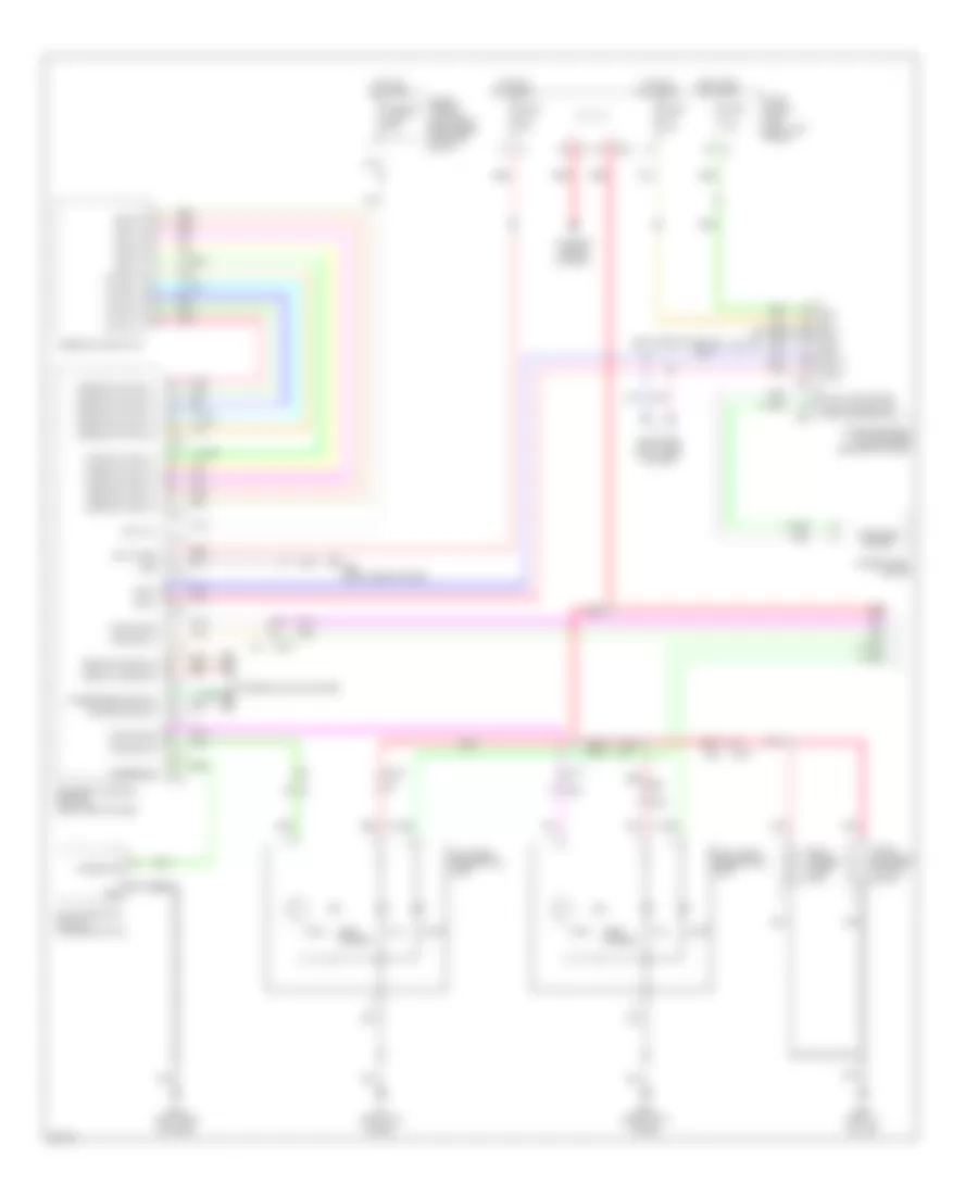 Электросхема внешнего освещения (1 из 2) для Infiniti QX70 2014