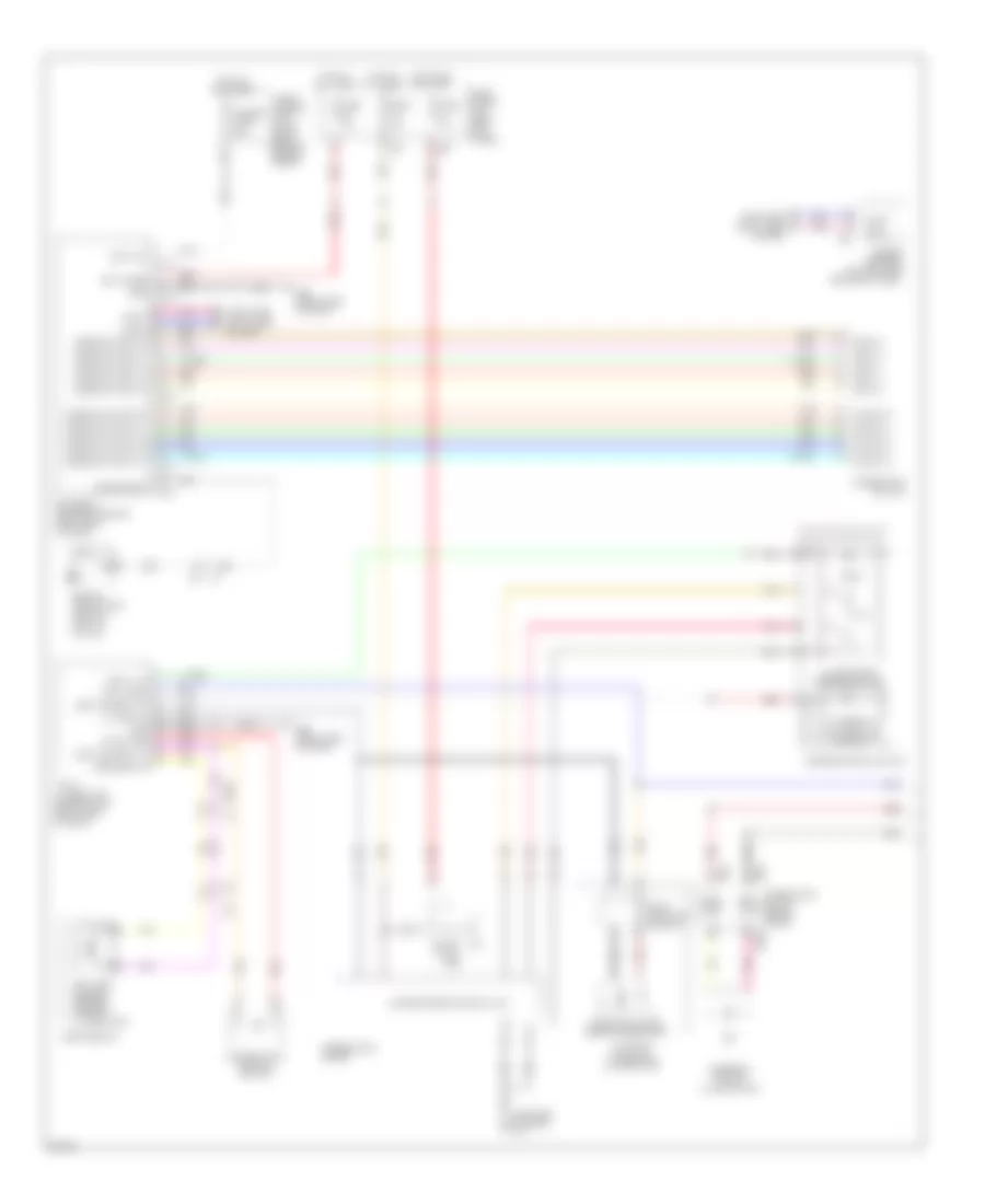 Электросхема подсветки приборов (1 из 2) для Infiniti QX70 2014