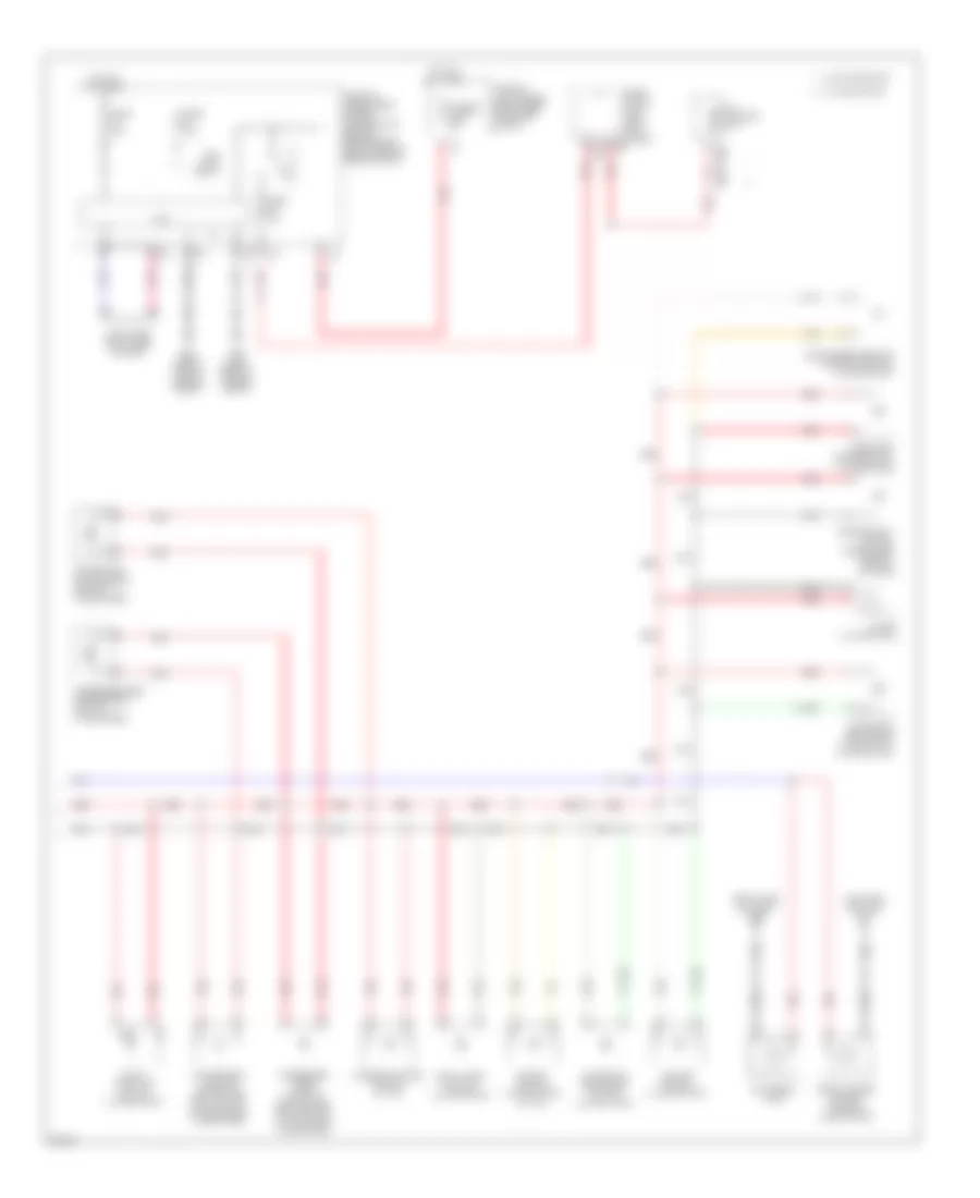 Электросхема подсветки приборов (2 из 2) для Infiniti QX70 2014