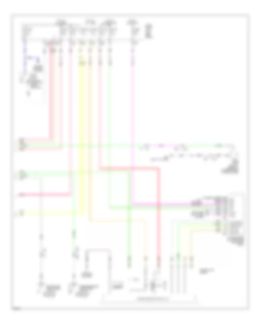 Электросхема центрального замка (4 из 4) для Infiniti QX70 2014