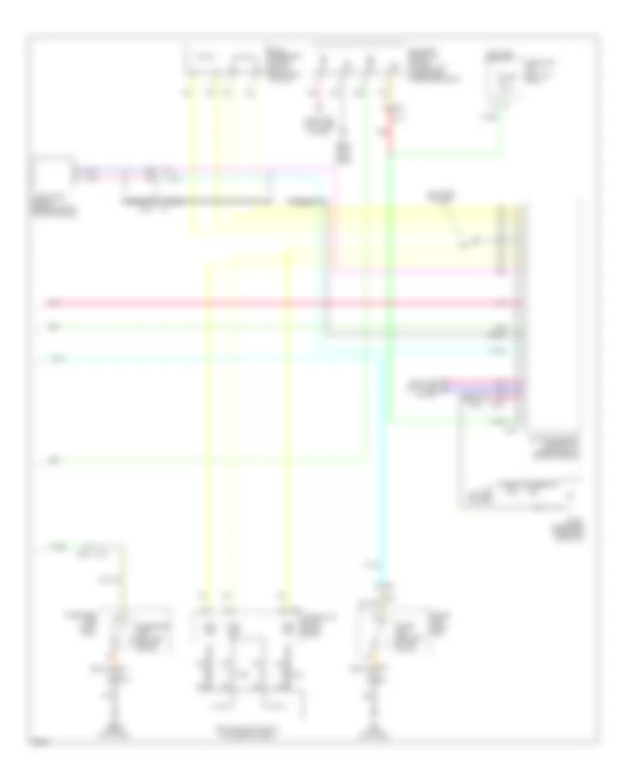 Электросхема подушек безопасности SRS AirBag (2 из 2) для Infiniti QX70 2014