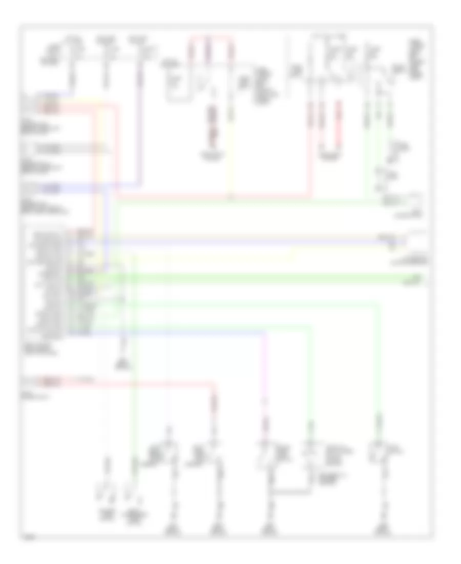 Электросхема противоугонной сигнализации (1 из 2) для Infiniti Q45 2002