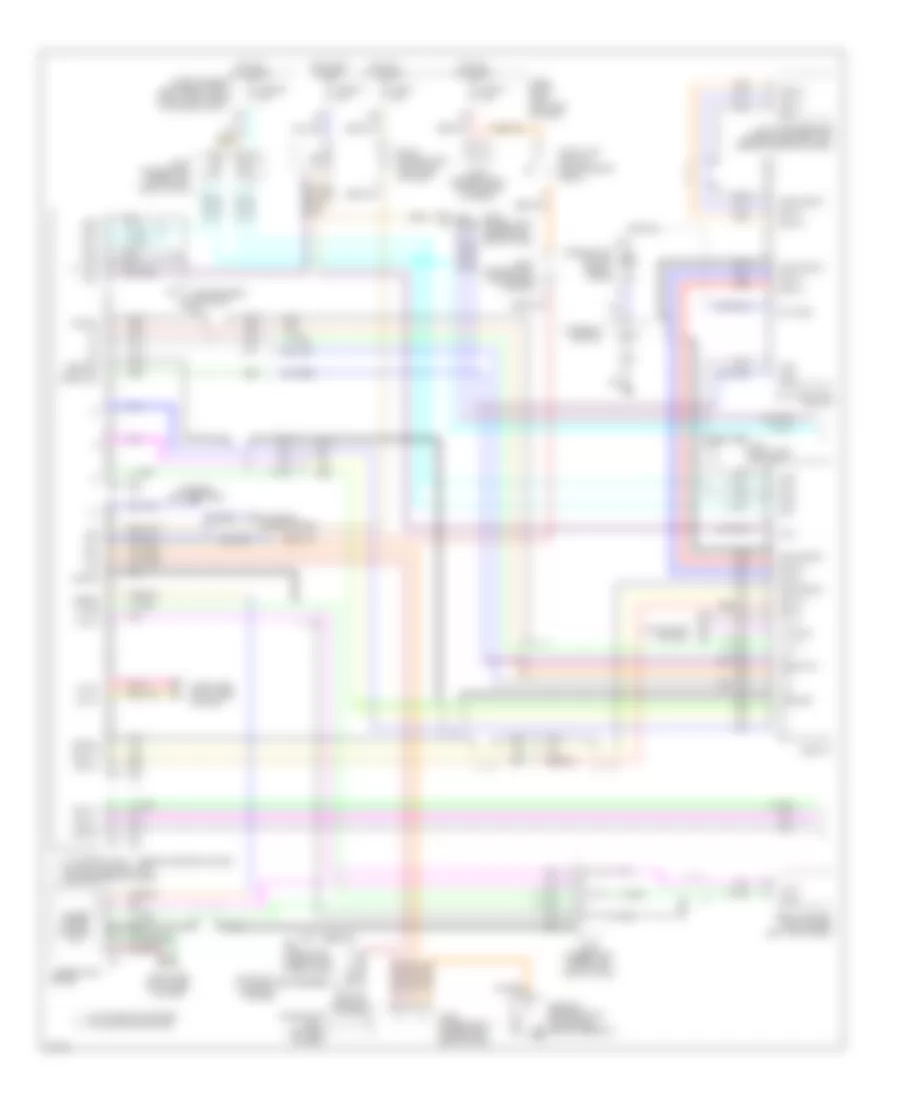 Схема Информационной системы Транспортного средства, С Навигационные или Хвостовые рули (Канада) (1 из 2) для Infiniti Q45 2002