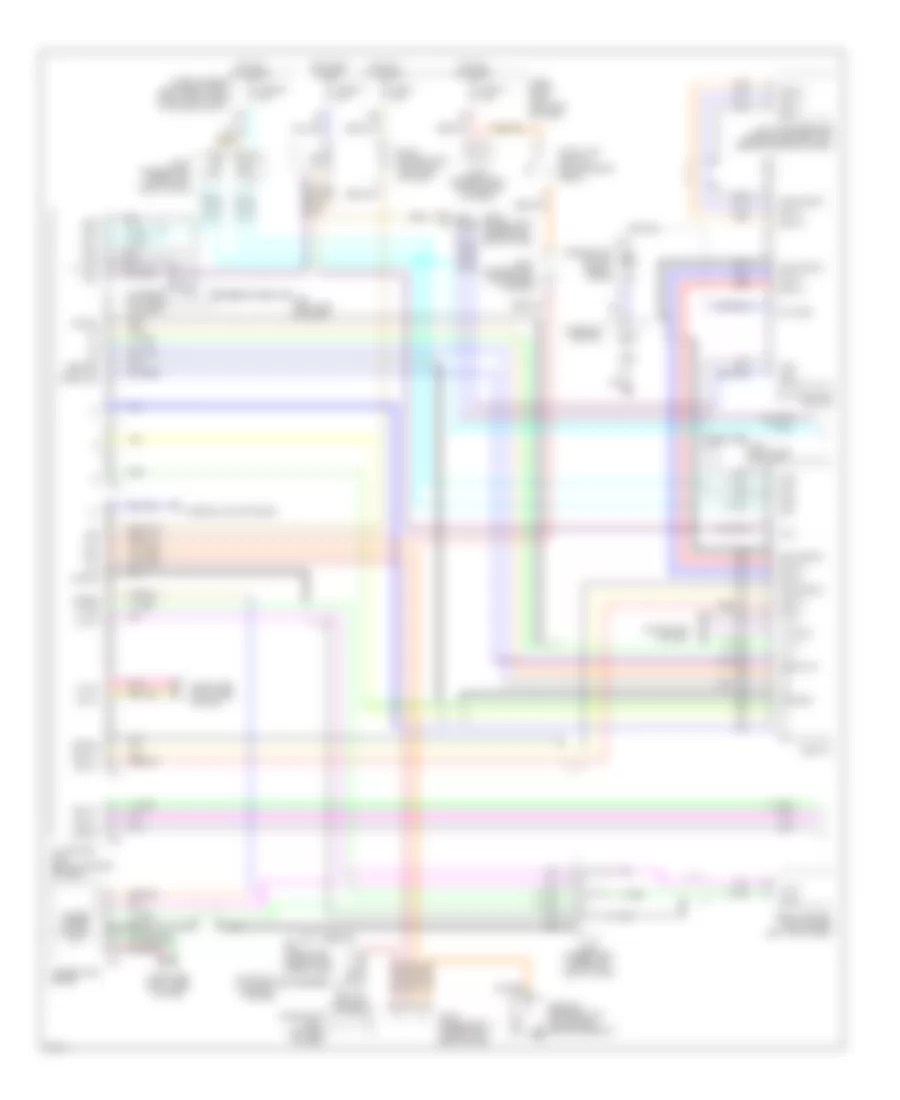 Схема Информационной системы Транспортного средства, без Навигация (1 из 2) для Infiniti Q45 2002