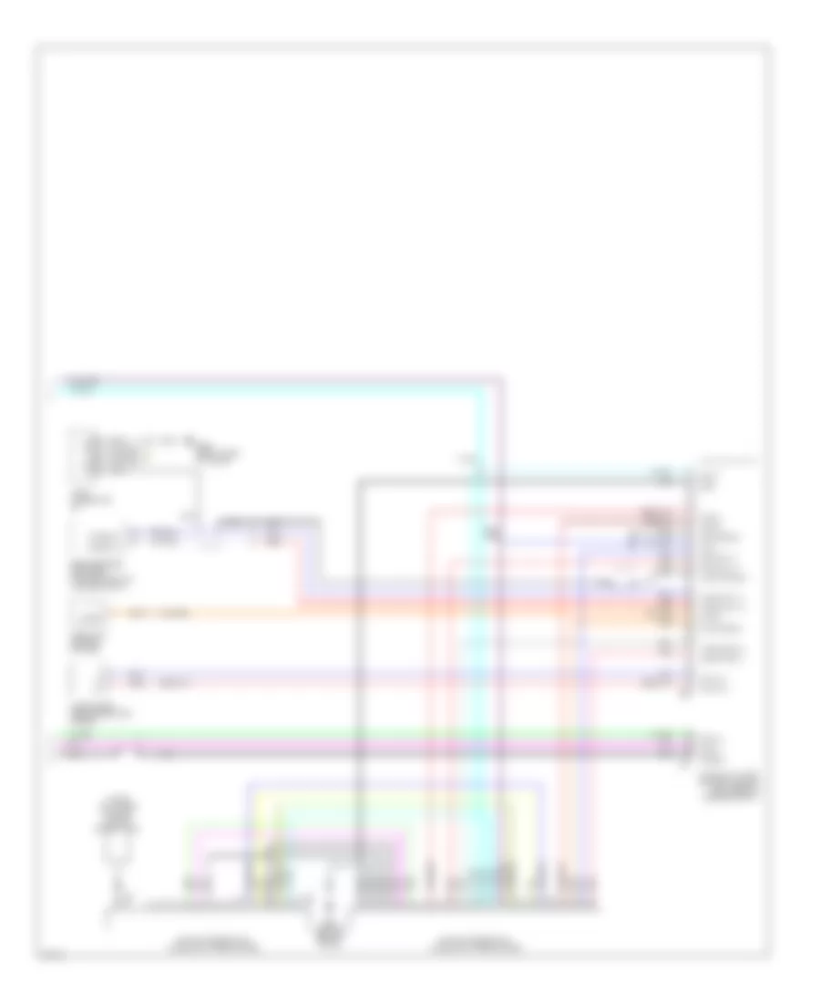 Схема Информационной системы Транспортного средства, без Навигация (2 из 2) для Infiniti Q45 2002