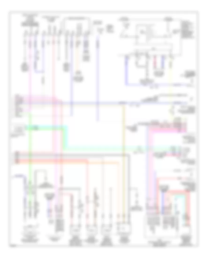 Электросхема кондиционера (2 из 2) для Infiniti QX80 2014