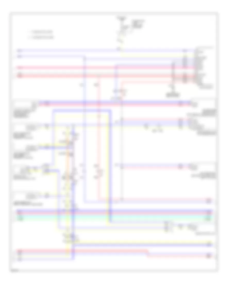 Электросхема линии передачи данных CAN (2 из 3) для Infiniti QX80 2014