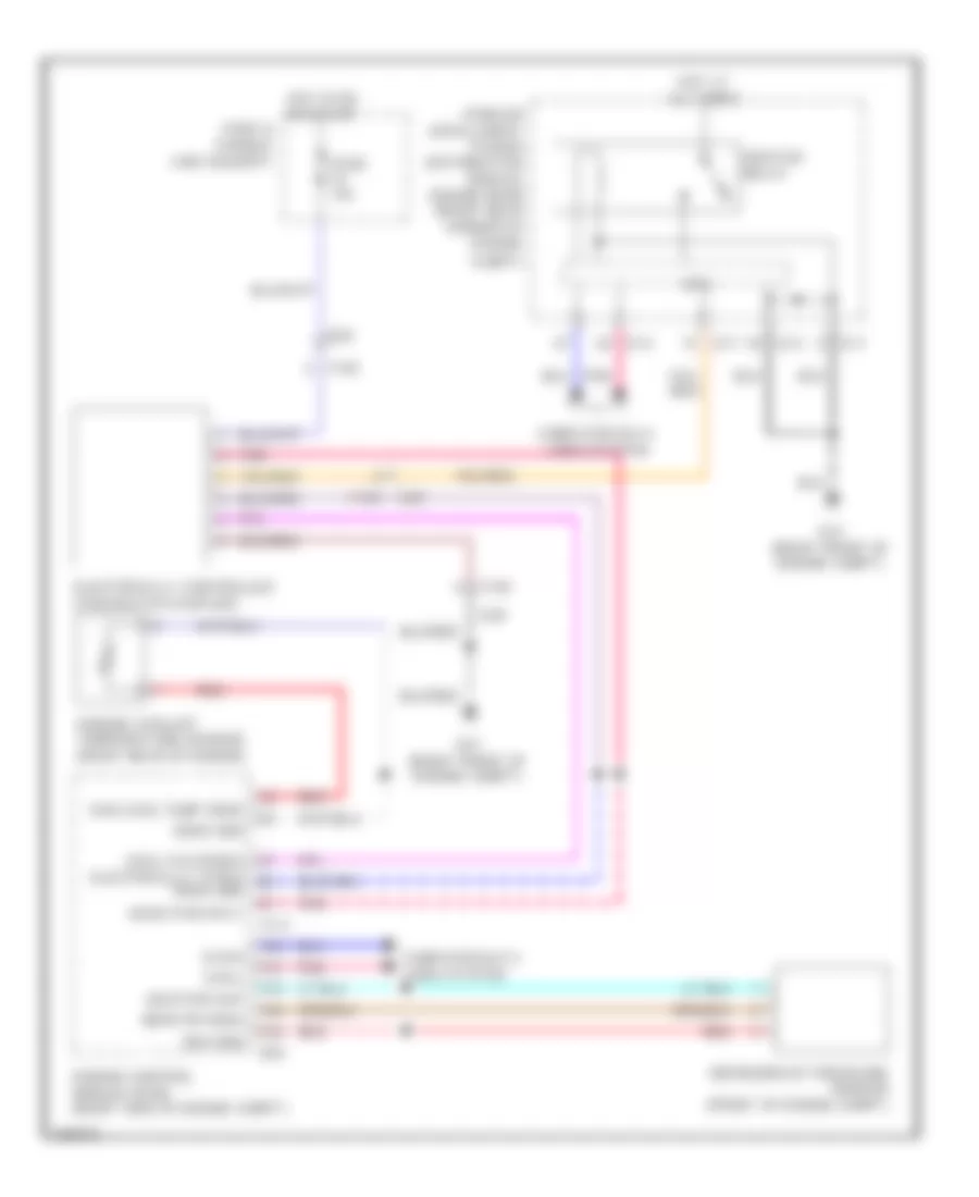 Электросхема системы охлаждения для Infiniti QX80 2014