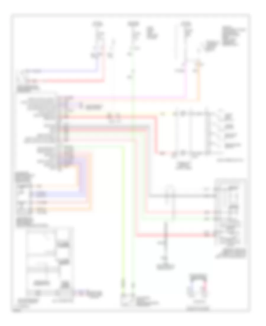 Электросхема системы круизконтроля для Infiniti QX80 2014
