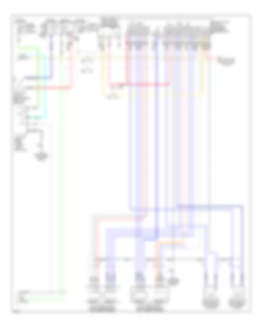 5.6L, Электросхема системы управления двигателя (7 из 7) для Infiniti QX80 2014