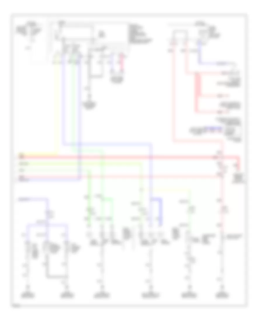 Электросхема внешнего освещения (2 из 2) для Infiniti QX80 2014