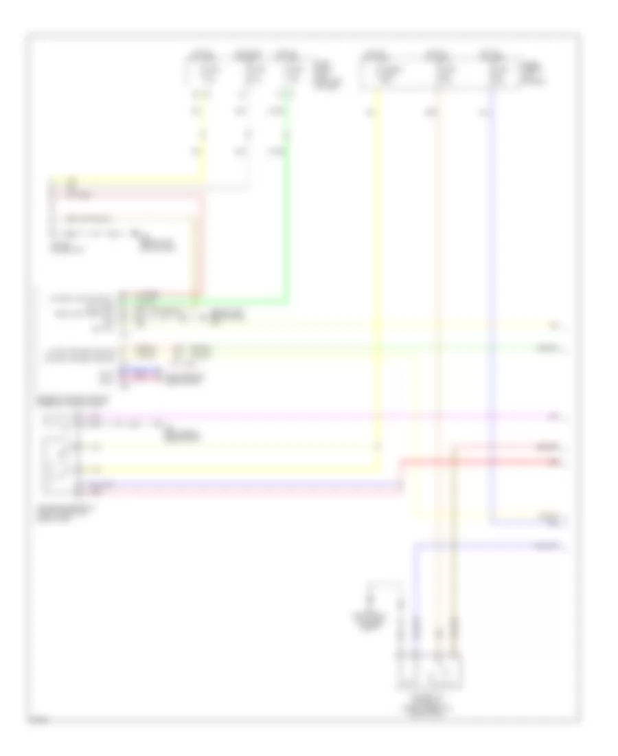 Электросхема розетки подключения прицепа (1 из 2) для Infiniti QX80 2014