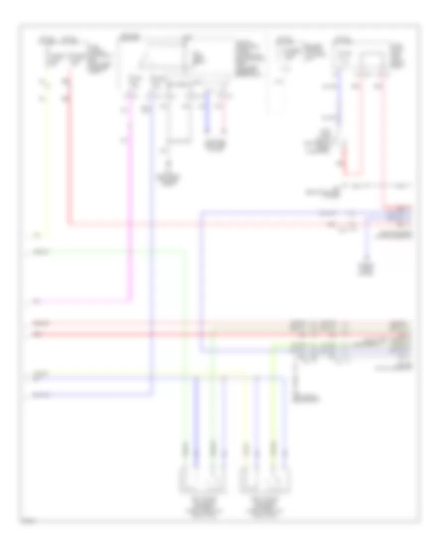 Электросхема розетки подключения прицепа (2 из 2) для Infiniti QX80 2014