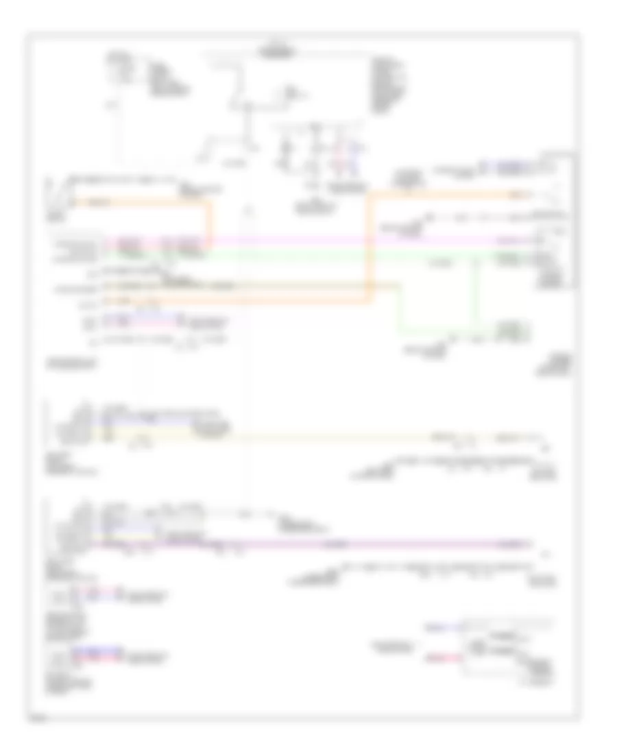 схема информационной системы мертвой точки для Infiniti QX80 2014