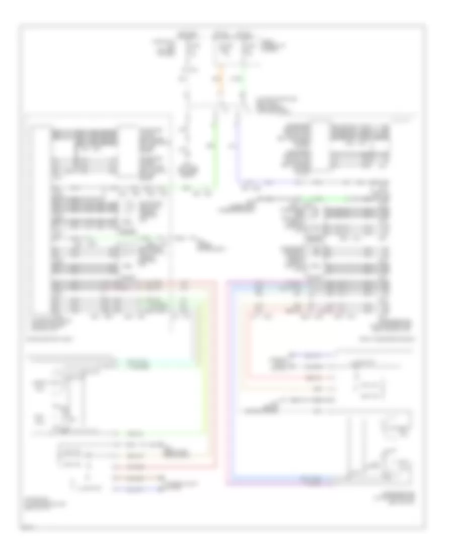 Электросхема климат контроля сидений для Infiniti QX80 2014
