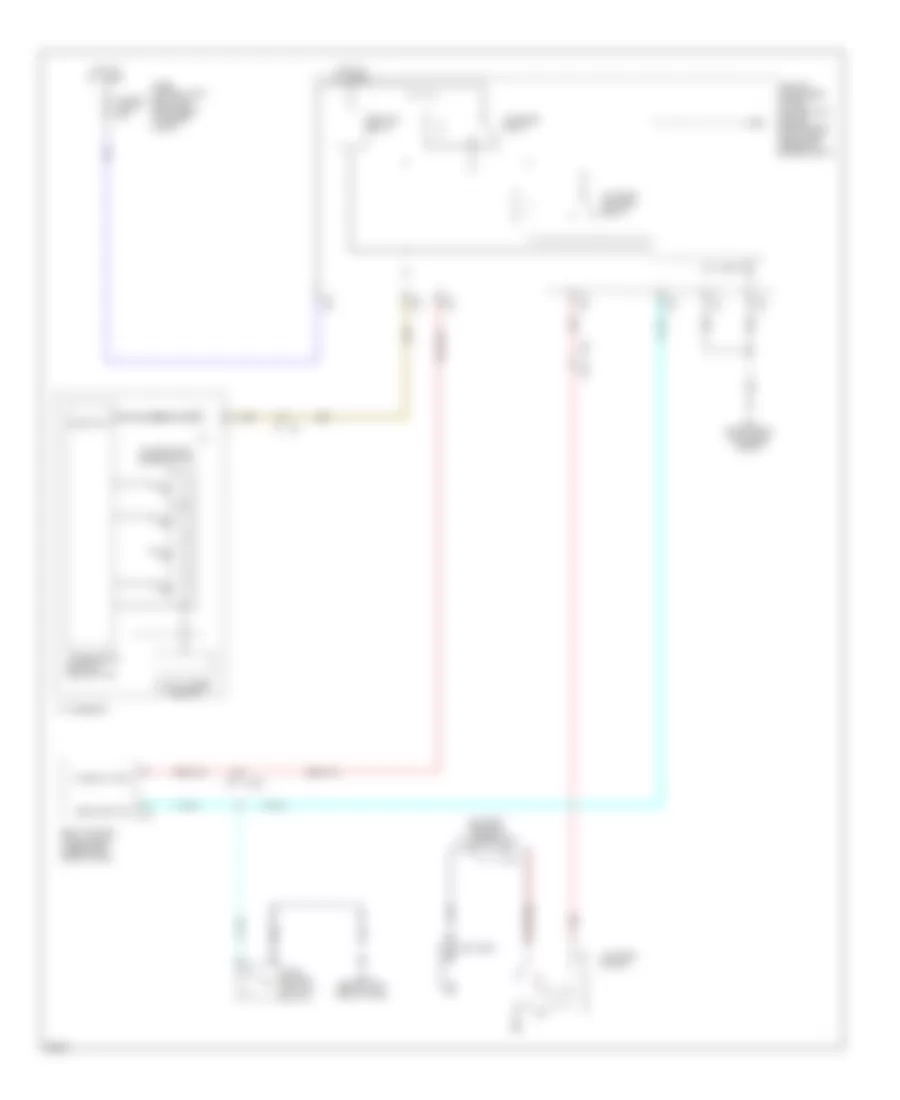 Электросхема стартера для Infiniti QX80 2014