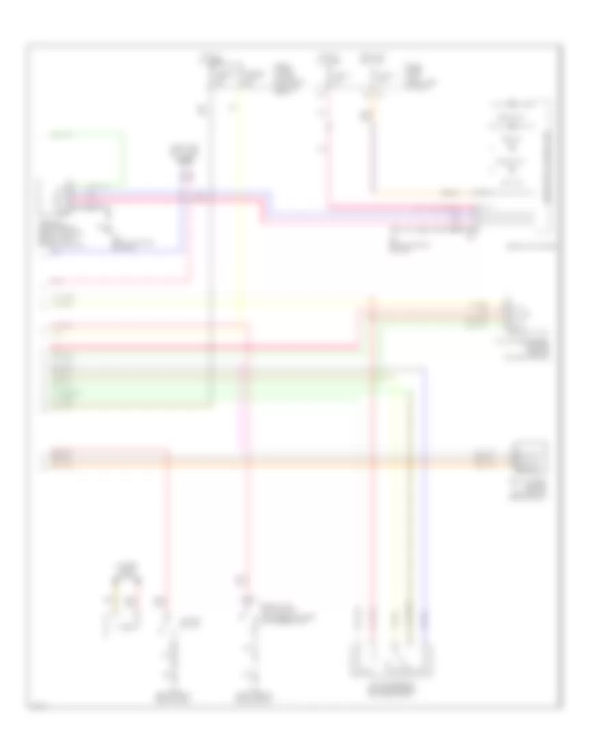 Электросхема антиблокировочной тормозной системы АБС (ABS) (2 из 2) для Infiniti QX56 2010