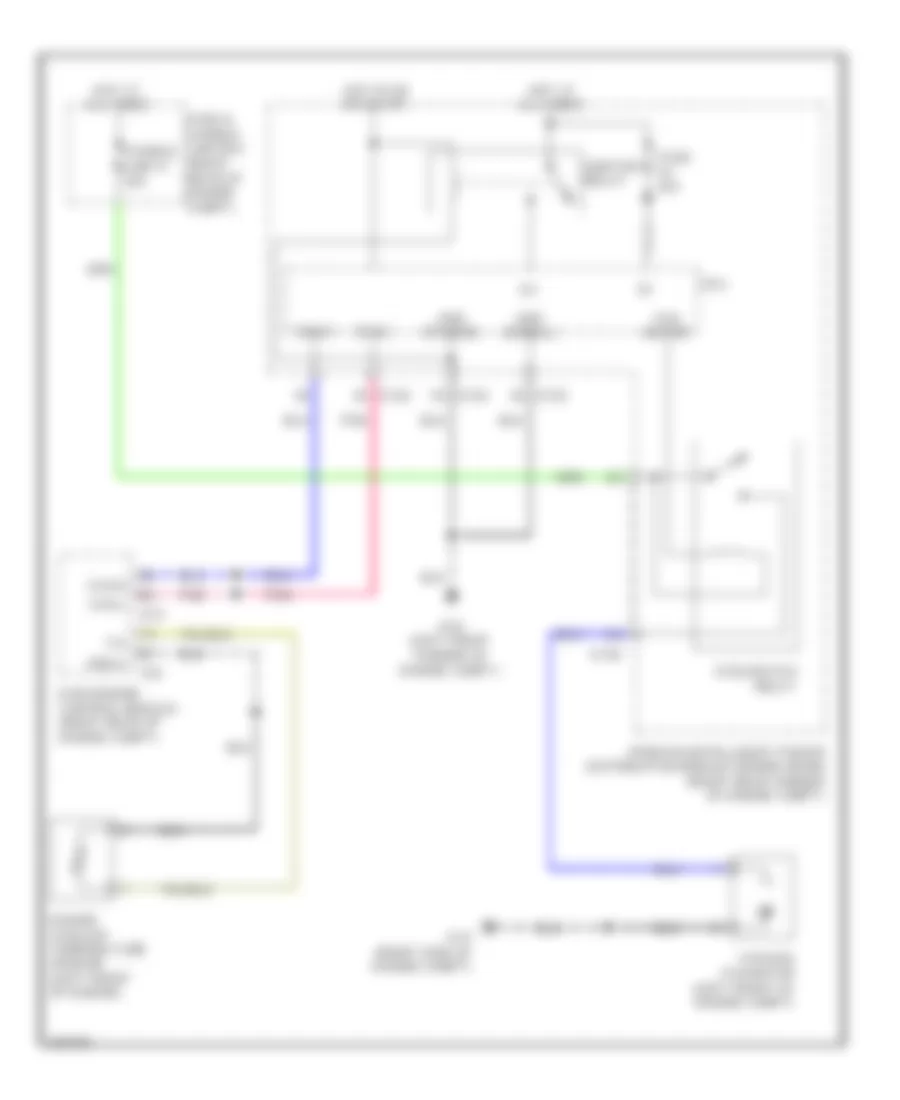 Электросхема системы охлаждения для Infiniti QX56 2010