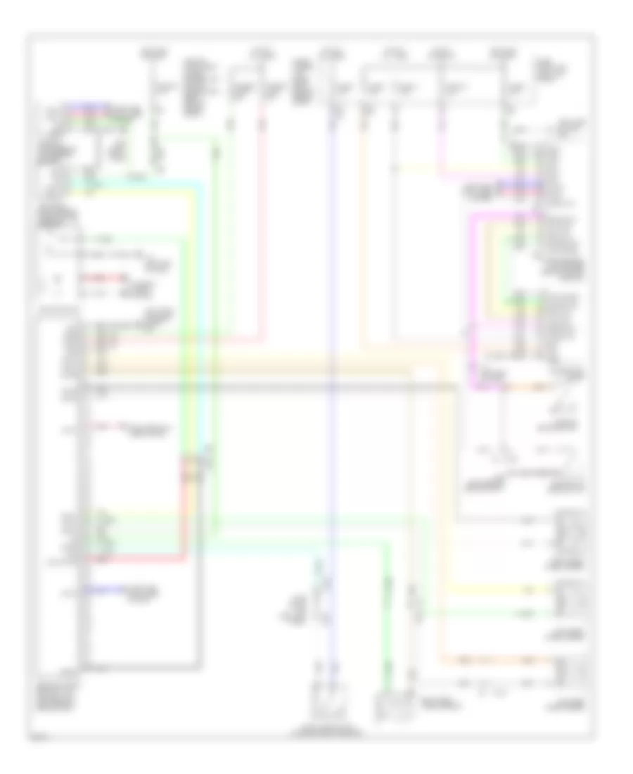Электросхема антиблокировочной тормозной системы АБС (ABS) для Infiniti EX35 2011
