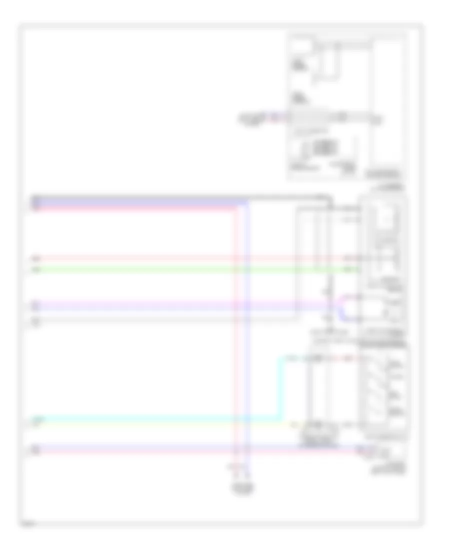 Электросхема системы круизконтроля (2 из 2) для Infiniti EX35 2011