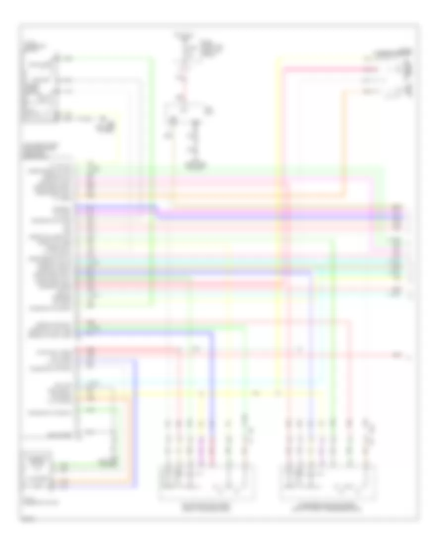Электросхема системы памяти (1 из 3) для Infiniti EX35 2011