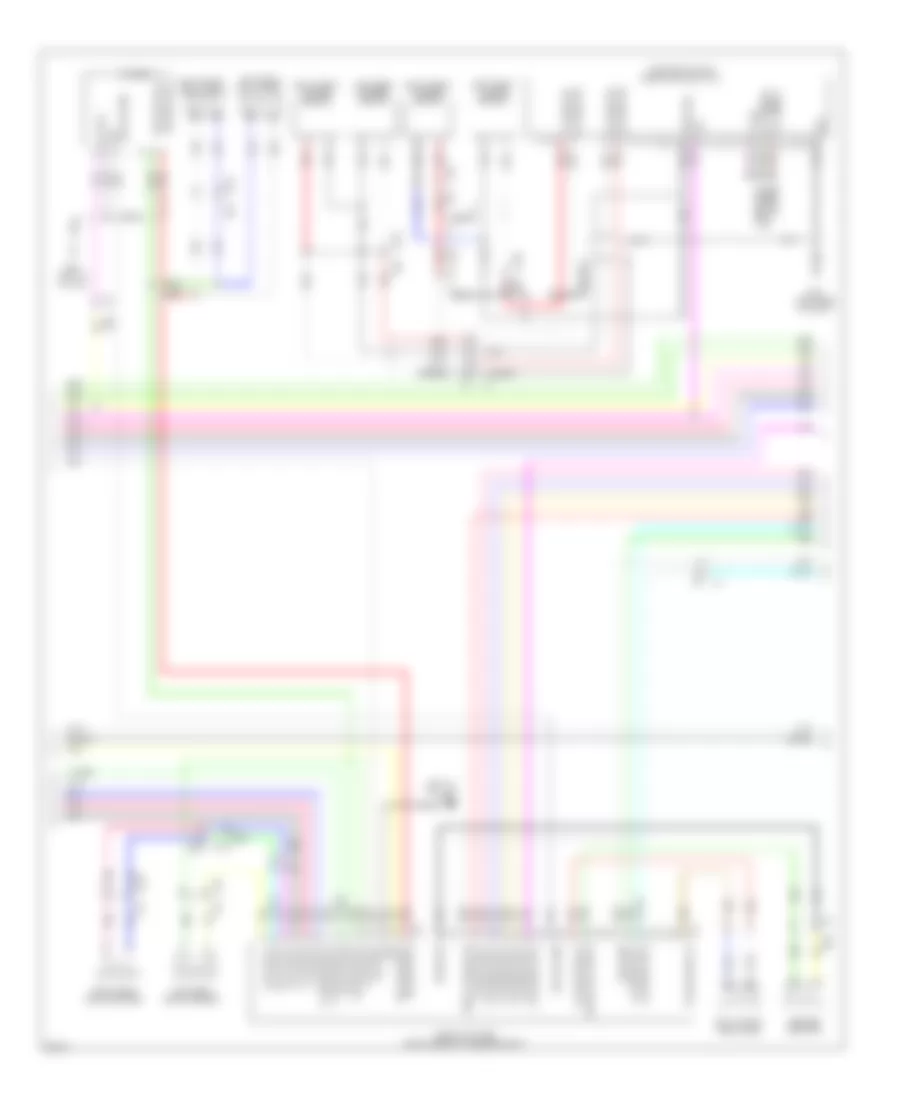 Электросхема магнитолы, Bose без Навигация (2 из 5) для Infiniti EX35 2011