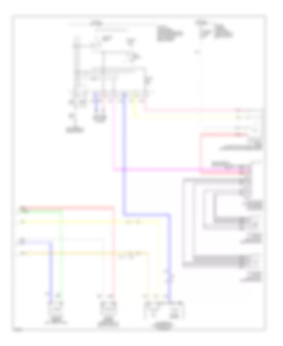Электросхема кондиционера (2 из 2) для Infiniti EX35 Journey 2011
