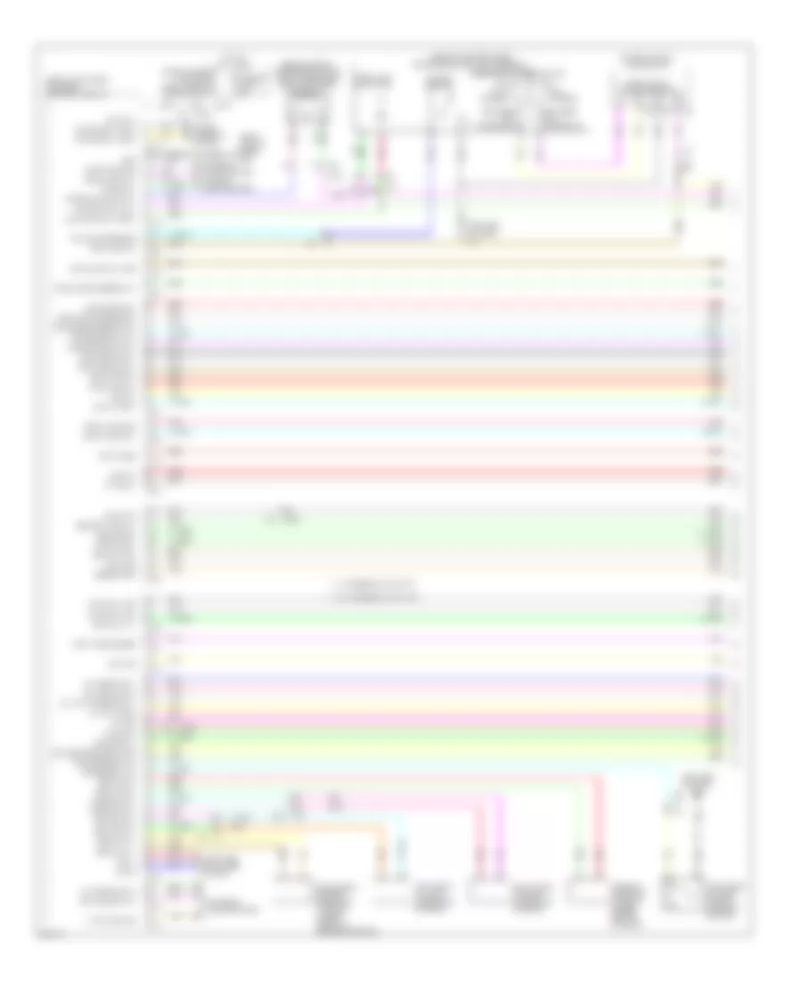 Электросхема противоугонной сигнализации (1 из 4) для Infiniti EX35 Journey 2011