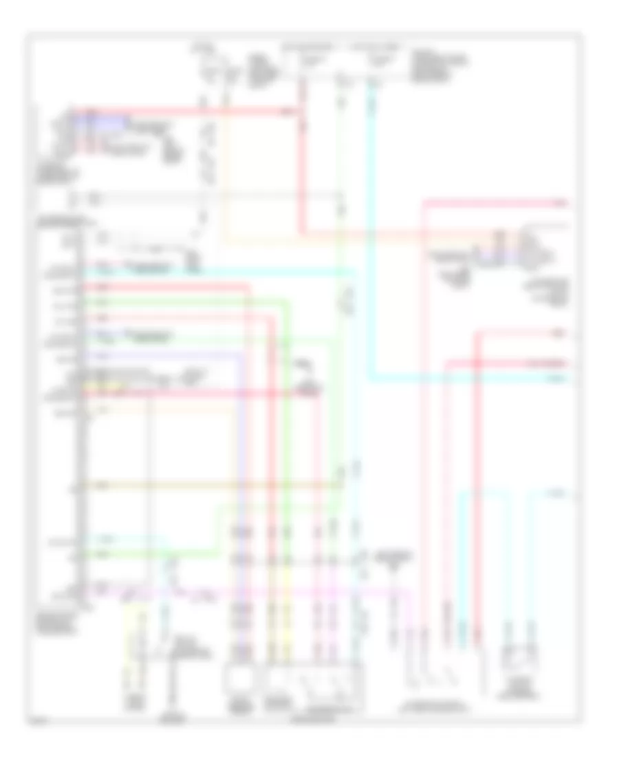 Электросхема интеллектуального круиз контроля (1 из 2) для Infiniti EX35 Journey 2011