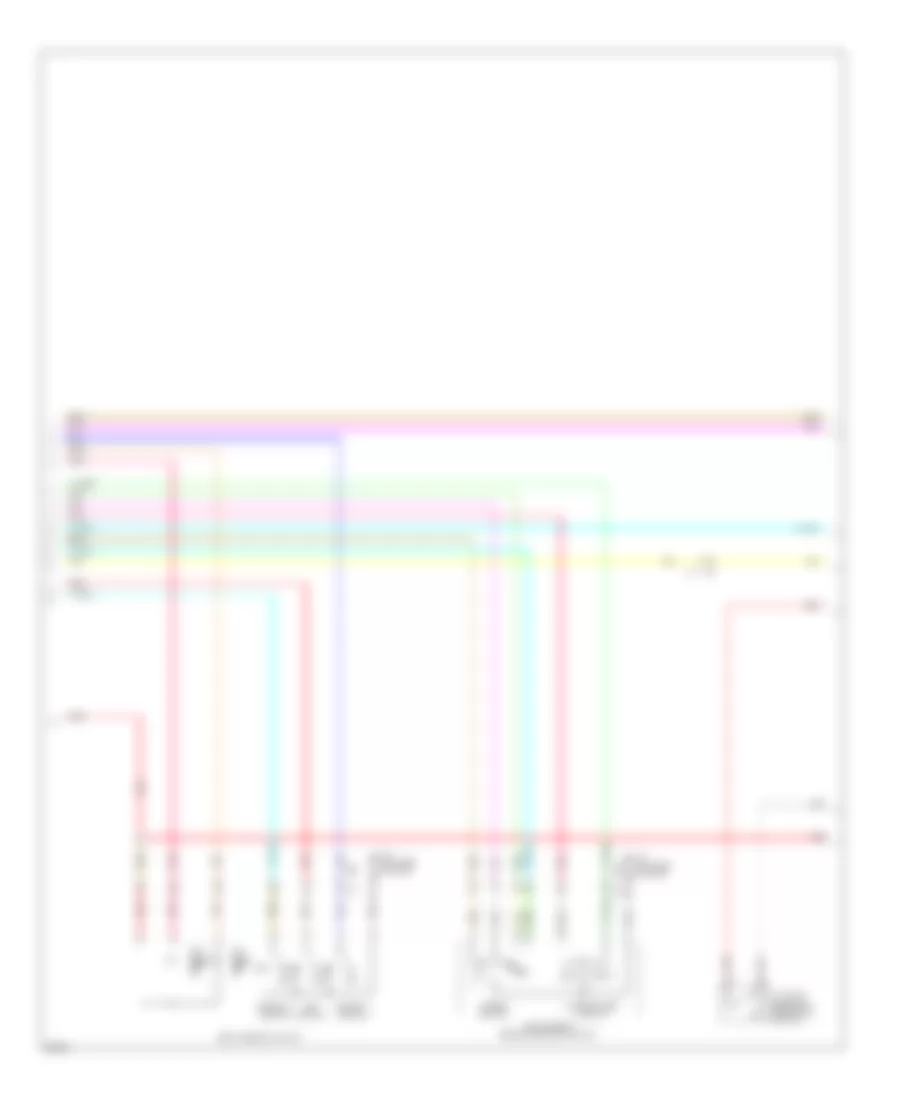 Электросхема системы памяти (2 из 3) для Infiniti EX35 Journey 2011