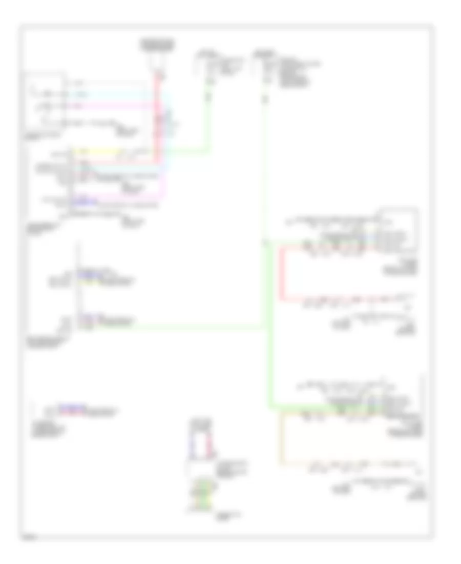 схема информационной системы мертвой точки для Infiniti EX35 Journey 2011