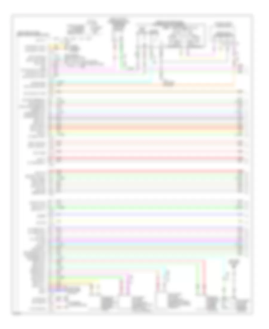 Электросхема противоугонной сигнализации (1 из 4) для Infiniti FX35 2011